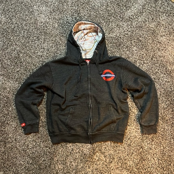 London Underground zip up Hoodie - Picture 1 of 5